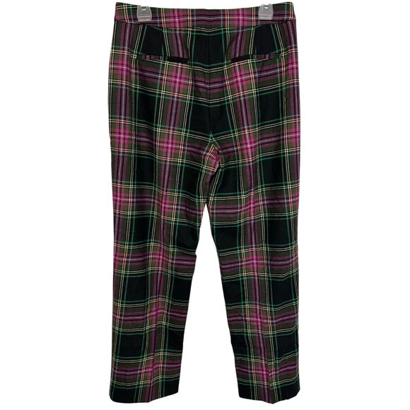 NWOT J. Crew Kate Straight-Leg Pant in Pink Stewart Tartan Plaid Wool Size 8 - Picture 7 of 12